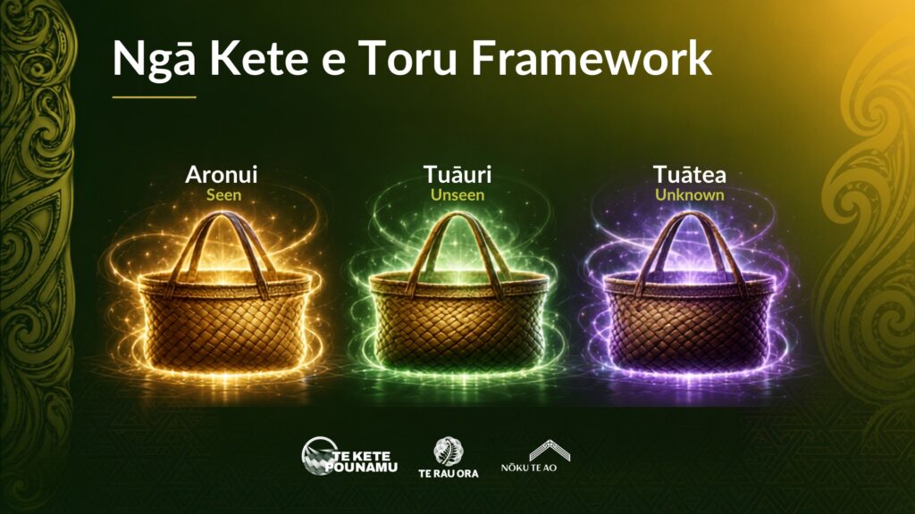 Ngā Kete e Toru presentation slide